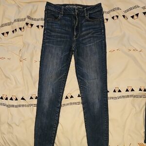 American Eagle Outfitters Blue Skinny Jeans Classic Style